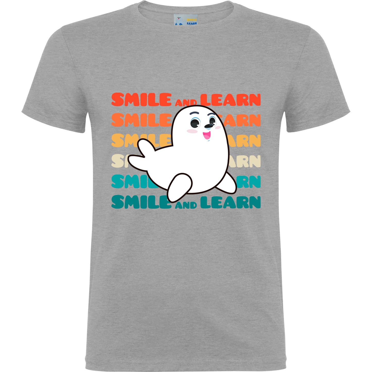 Camiseta de manga corta Smile and Learn arcoíris