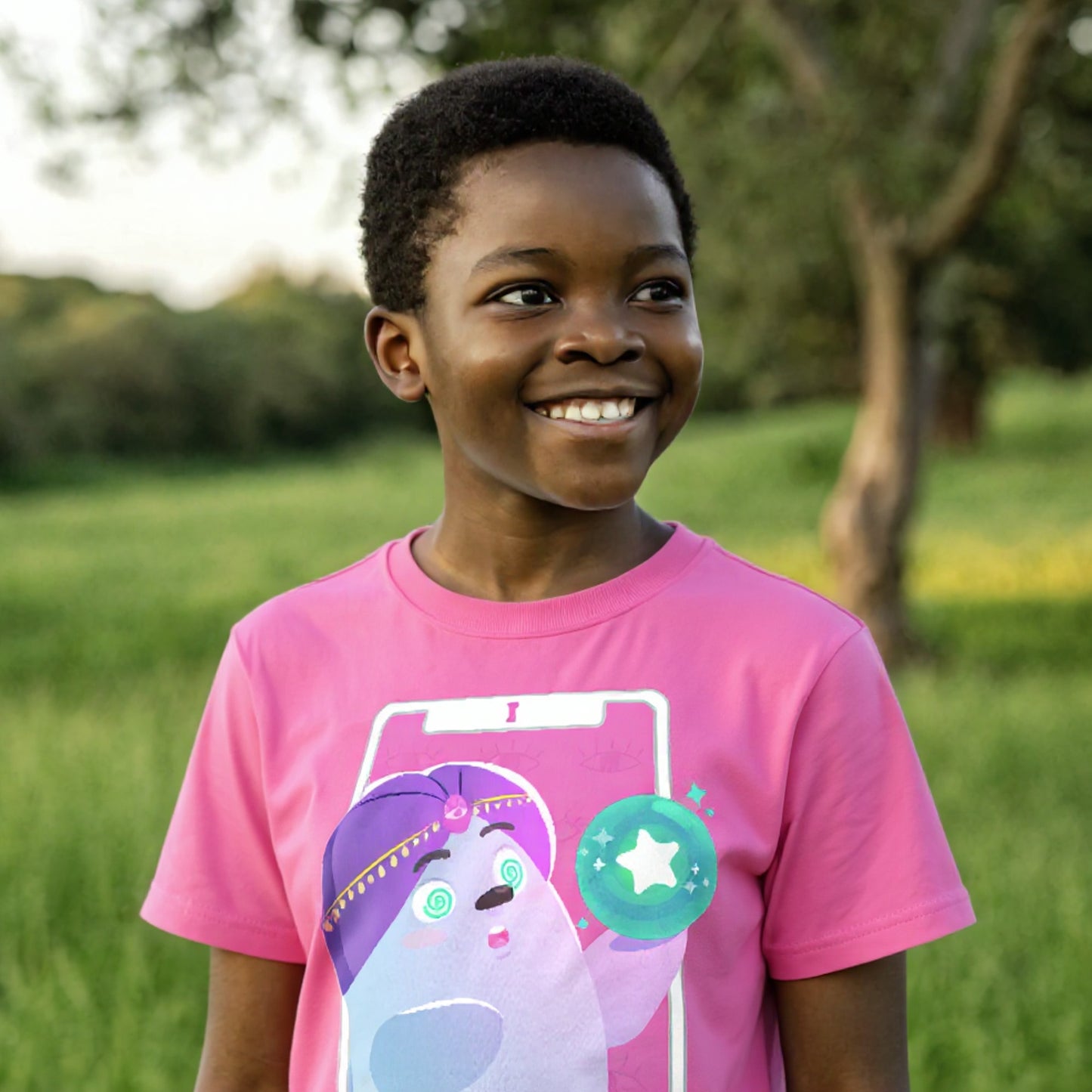 Camiseta de manga corta Smilie Adivino