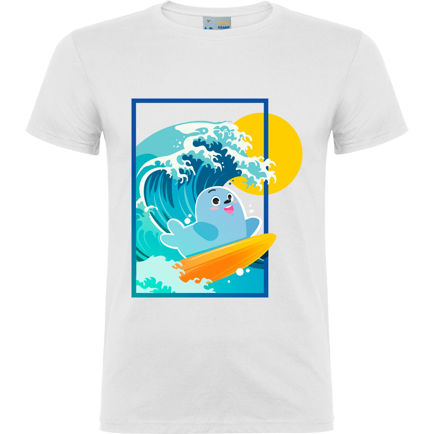 Smilie Surfer Short Sleeve T-Shirt