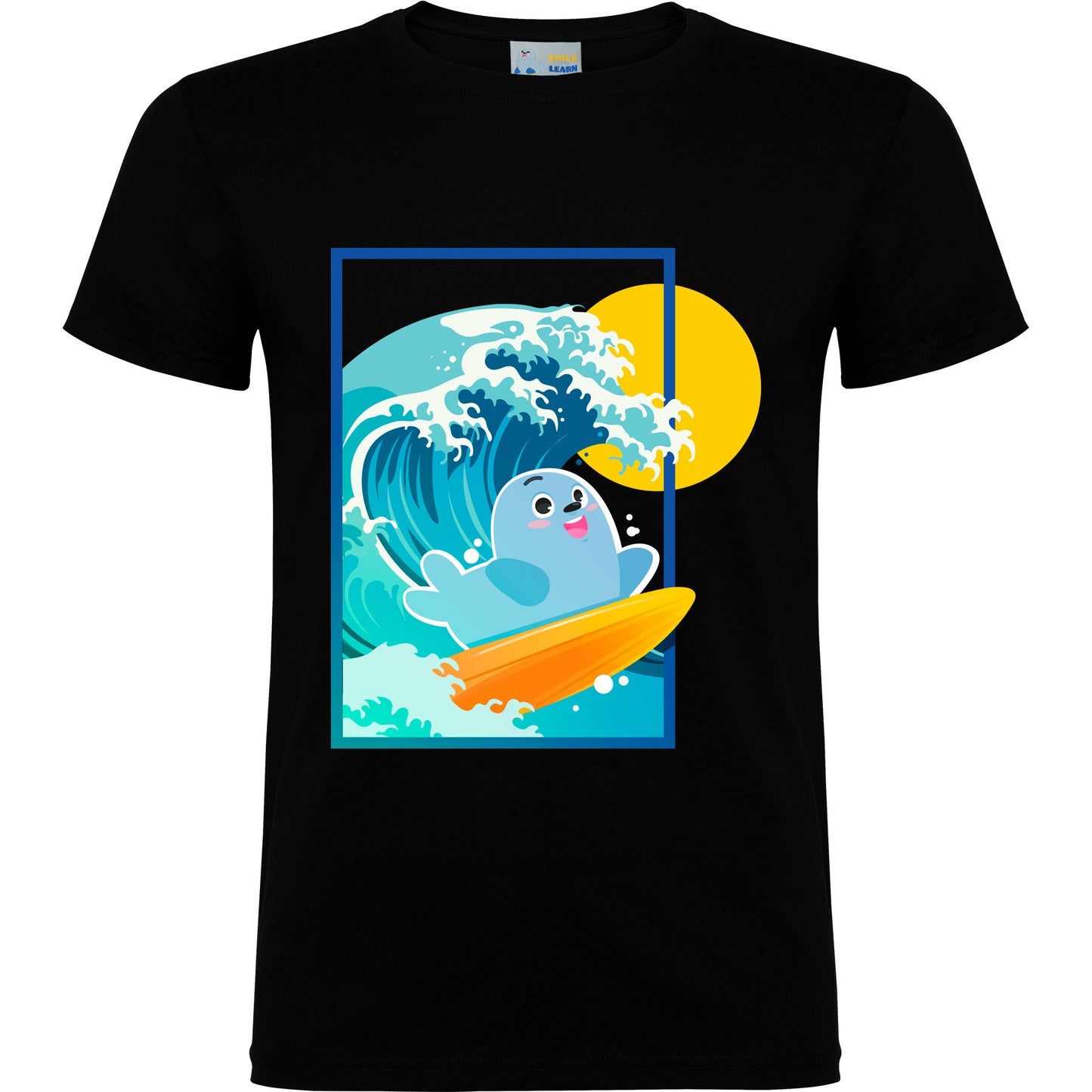 Smilie Surfer Short Sleeve T-Shirt