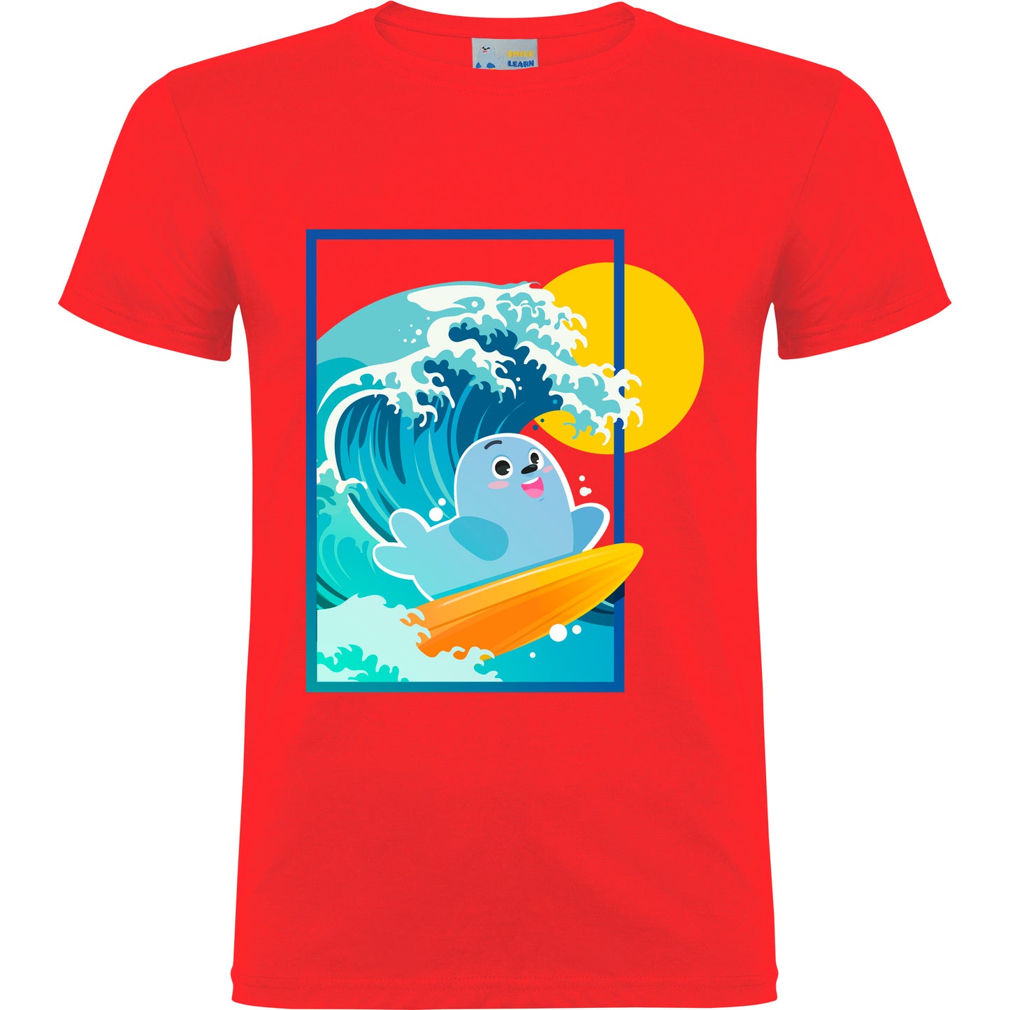 Smilie Surfer Short Sleeve T-Shirt