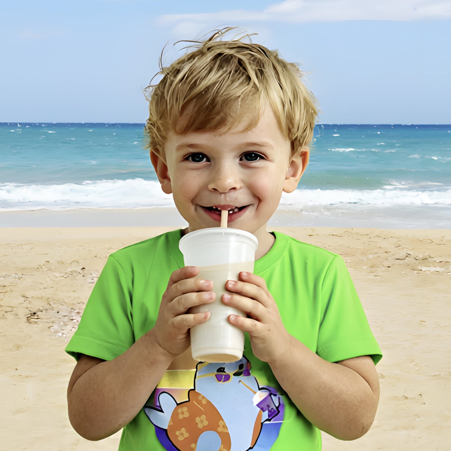 Smilie Summer Short-Sleeved T-Shirt