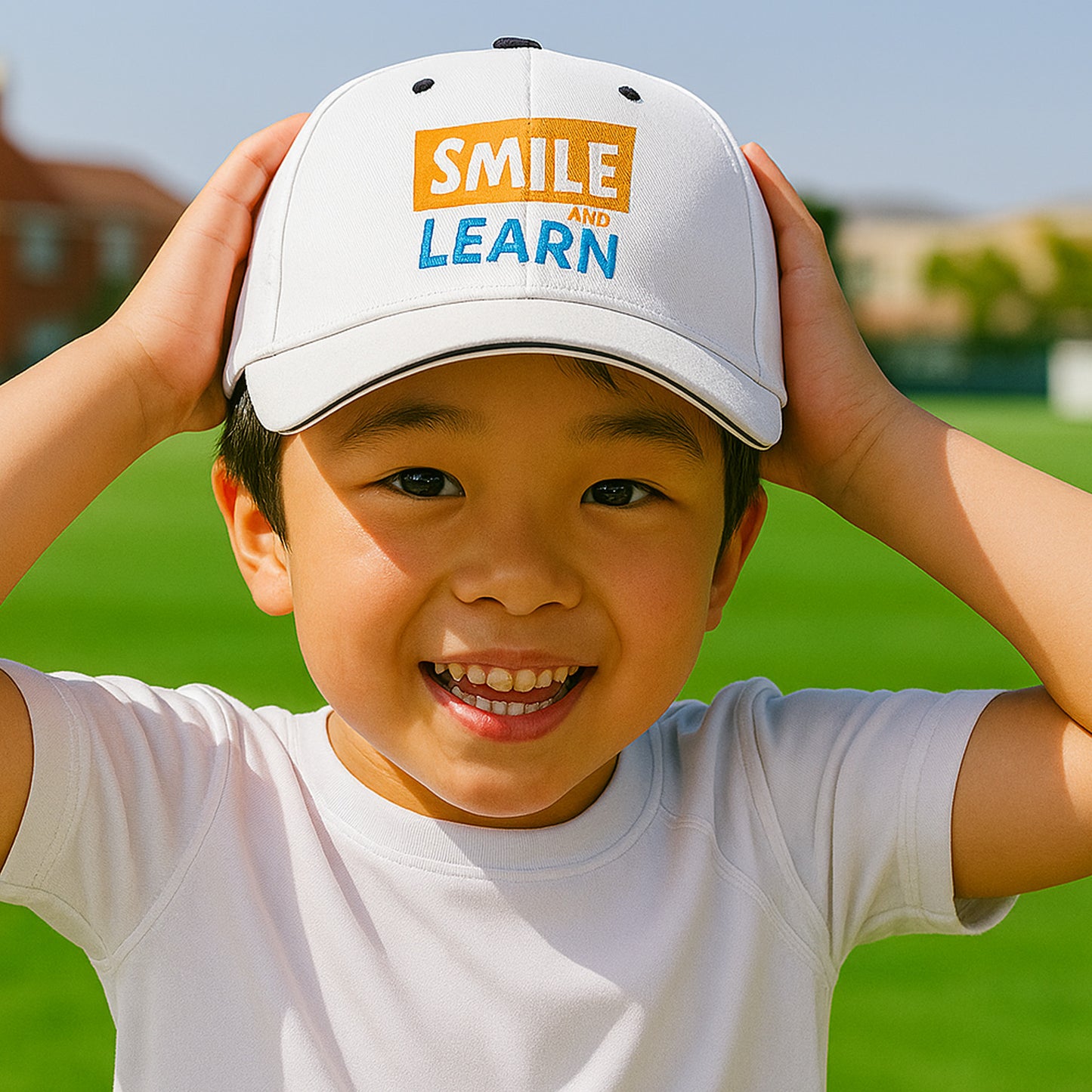 Modern Smile and Learn Logo Cap