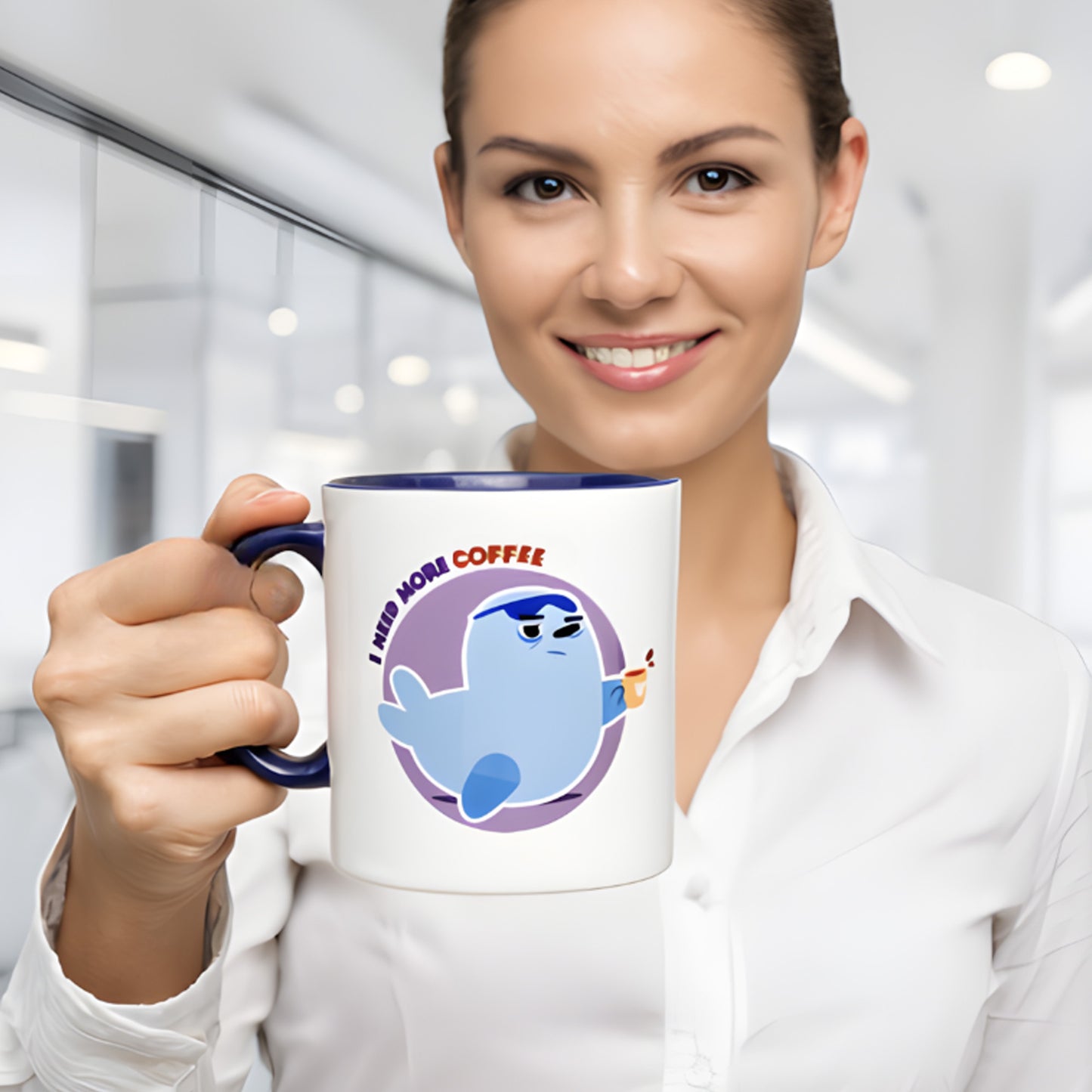Mug "I need more coffee" Smile and Learn
