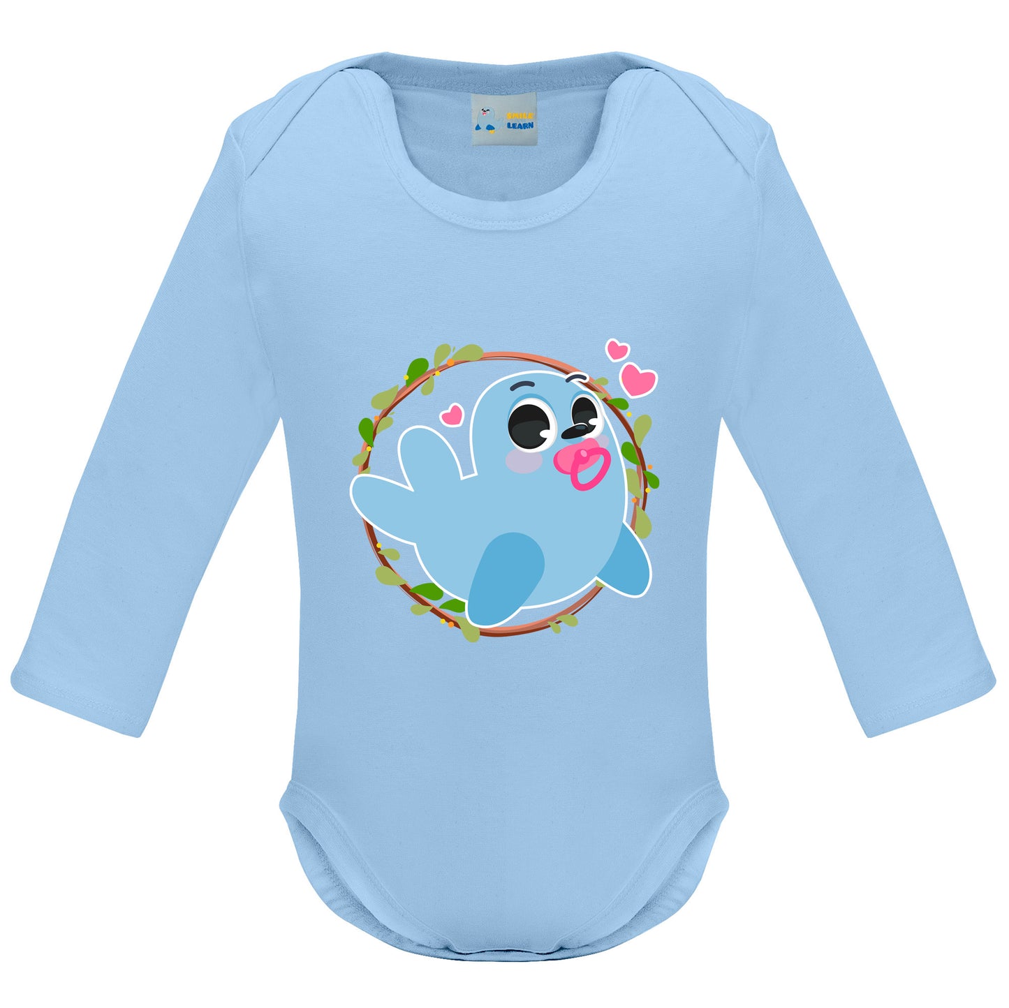 Long-sleeved baby bodysuit
