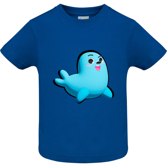 3D Smiley short-sleeved baby T-shirt