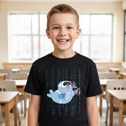 Camiseta de manga corta Smilie Robot