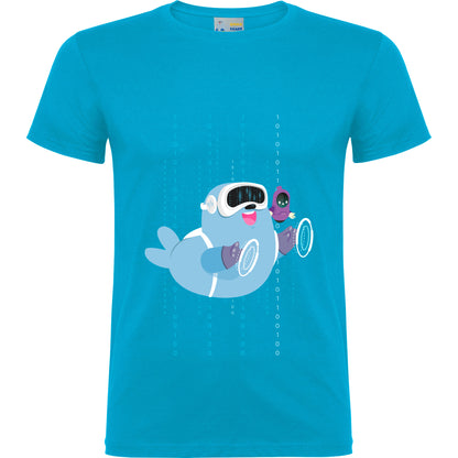 Camiseta de manga corta Smilie Robot