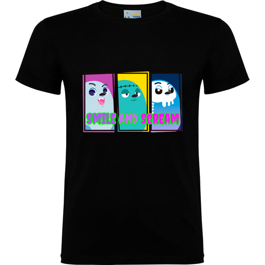 Camiseta de manga corta Smile and Scream