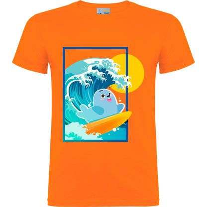 Smilie Surfer Short Sleeve T-Shirt