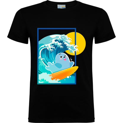 Smilie Surfer Short Sleeve T-Shirt