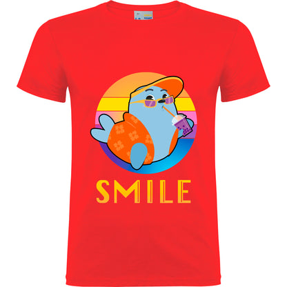 Smilie Summer Short-Sleeved T-Shirt