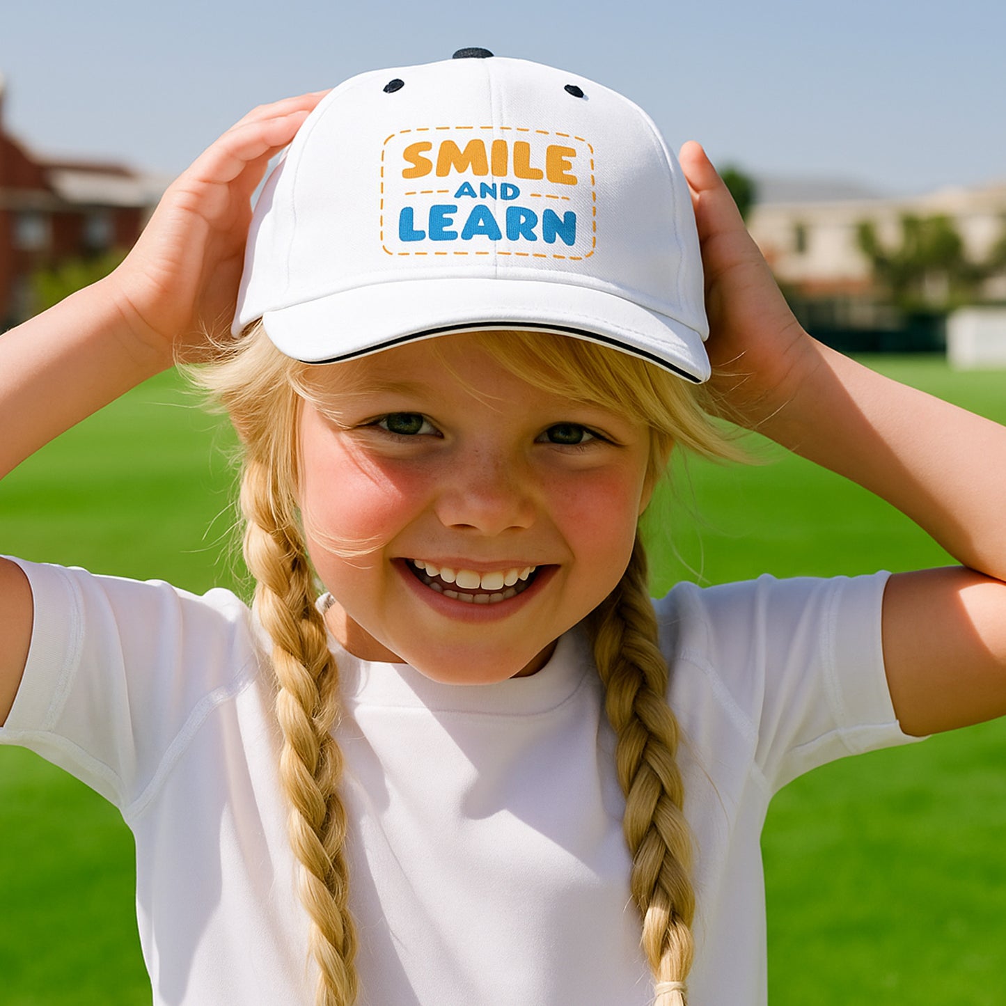 Vintage Smile and Learn Logo Cap